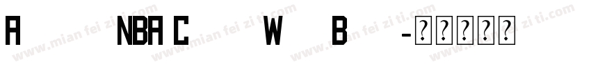 Action NBA Cond Web Bold字体转换